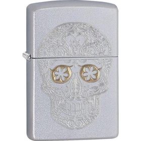 Zippo 205 Etched Skull Çakmak
