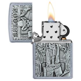 Zippo 207 Saloon Skull Emblem Çakmak