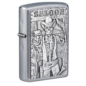 Zippo 207 Saloon Skull Emblem Çakmak