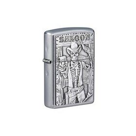 Zippo 207 Saloon Skull Emblem Çakmak