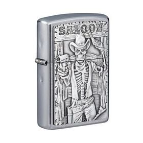 Zippo 207 Saloon Skull Emblem Çakmak