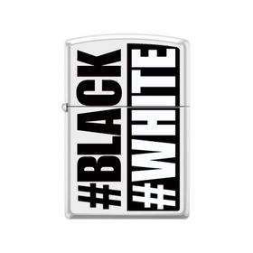 Zippo 214-055400 Black White Çakmak