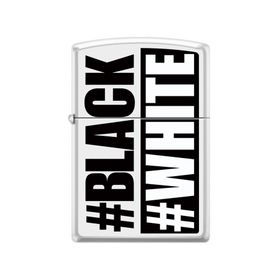 Zippo 214-055400 Black White Çakmak