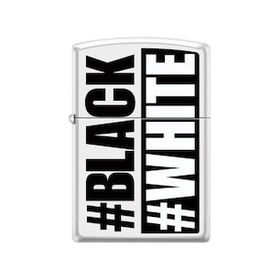 Zippo 214-055400 Black White Çakmak
