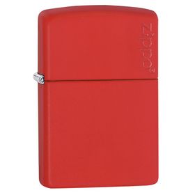 Zippo 233ZL-000052 Kırmızı Red Matte Logo Çakmak