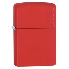 Zippo 233ZL-000052 Kırmızı Red Matte Logo Çakmak