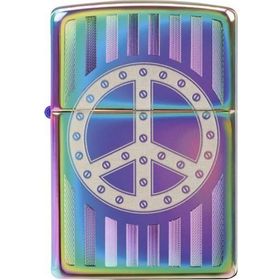 Zippo 29435-000004 Rivet Peace Sign Çakmak