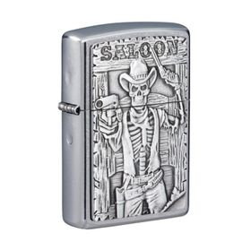 Zippo 49298-083535 Saloon Skull Emblem Design Çakmak