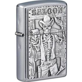 Zippo 49298-083535 Saloon Skull Emblem Design Çakmak