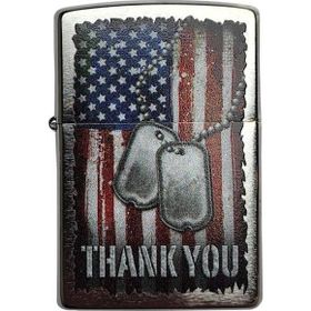 Zippo 56161 American Flag Thank You Design Çakmak