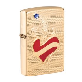 Zippo Armor Heart And Sword Design Lighter 49303 Çakmak