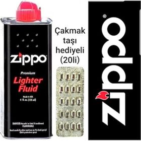 Zippo Benzini 125Ml + Çakmak Taşı 20'Li Çakmak