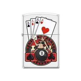 Zippo Beyaz Poker Kadın Woman 214-001935 Çakmak