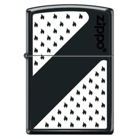 Zippo Black And White Design Çakmak