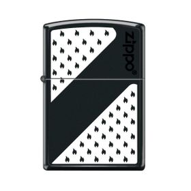 Zippo Black And White Design Çakmak