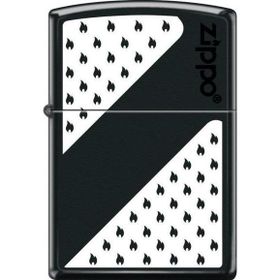 Zippo Black And White Design Çakmak