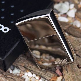 Zippo Çakmak Logo Black İce Buz Siyahı 150Zl