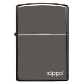 Zippo Çakmak Logo Black İce Buz Siyahı 150Zl