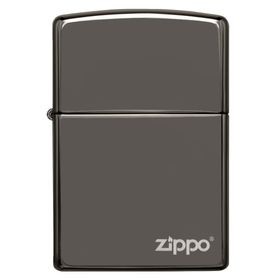 Zippo Çakmak Logo Black İce Buz Siyahı 150Zl