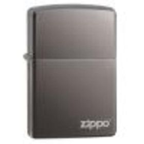 Zippo Çakmak Logo Black İce Buz Siyahı 150Zl