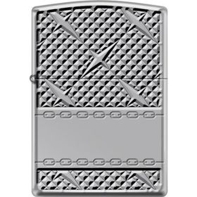 Zippo Diamond Plate Chain Design Çakmak