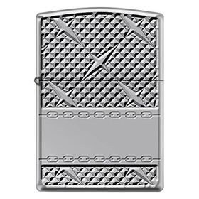 Zippo Diamond Plate Chain Design Çakmak