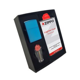 Zippo DU10-20446 Parlak Sapphire Benzin Taş Çakmak