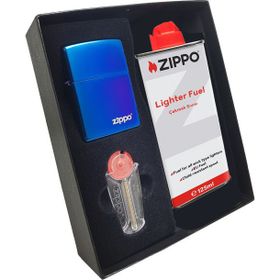 Zippo DU10-29899Z Parlak Mavi Mor Benzin Taş Çakmak
