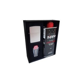Zippo DU10MAT Satin Mat Gri Kutu Benzin Taş Çakmak