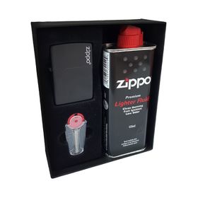 Zippo DU10SY Mat Siyah Kutu Benzin Taş Çakmak