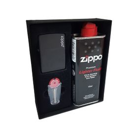 Zippo DU10SY Mat Siyah Kutu Benzin Taş Çakmak