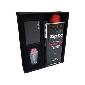 Zippo DU10SY Mat Siyah Kutu Benzin Taş Çakmak