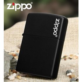 Zippo Orijinal Black Matte Logolu 218ZL Çakmak