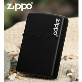 Zippo Orijinal Black Matte Logolu 218ZL Çakmak