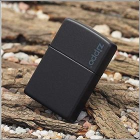 Zippo Orijinal Black Matte Logolu 218ZL Çakmak
