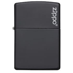 Zippo Orijinal Black Matte Logolu 218ZL Çakmak