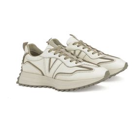 Ziya 1231000 4660 Hakiki Deri Krem Kadın Sneaker
