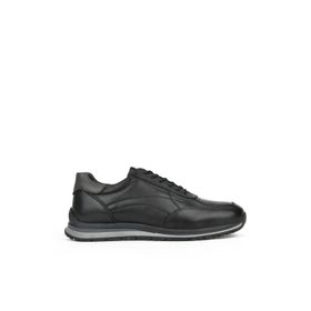 Ziya 1231002 415 Siyah Hakiki Deri Erkek Sneaker Ayakkabı
