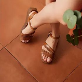 Ziya 1411010Z821 Hakiki Deri Taba Kadın Sandalet
