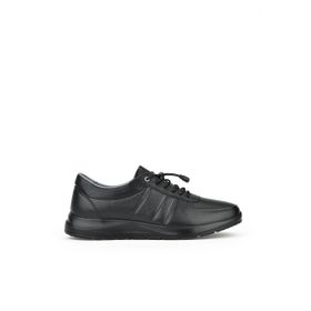 Ziya 1411013ZS08 Hakiki Deri Siyah Erkek Sneaker