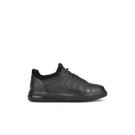Ziya 143423Z72 Siyah Hakiki Deri Erkek Sneaker Ayakkabı