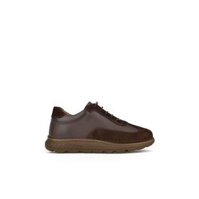 Ziya 143992ZN2003 Kahve Hakiki Deri Kadın Sneaker Ayakkabı