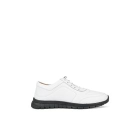 Ziya 143992ZSP200 Hakiki Deri Beyaz Kadın Sneaker
