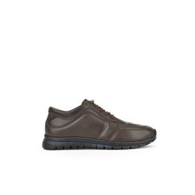 Ziya 143992ZSP200 Hakiki Deri Kahve Kadın Sneaker
