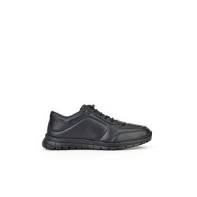 Ziya 143992ZSP200 Hakiki Deri Siyah Kadın Sneaker