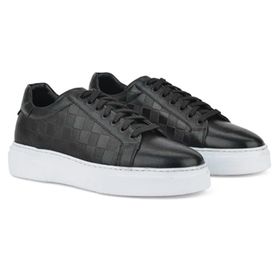 Ziya 1511026Z412 Siyah Hakiki Deri Erkek Sneaker Ayakkabı