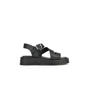 Ziya 1511033Z442005 Siyah Hakiki Deri Kadın Sandalet
