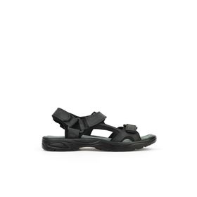 Ziya 1511052Z5340 Siyah Erkek Hakiki Deri Konfor Sandalet
