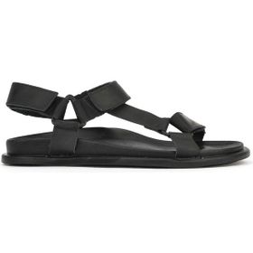 Ziya 1511052Z5351 Siyah Erkek Hakiki Deri Konfor Sandalet