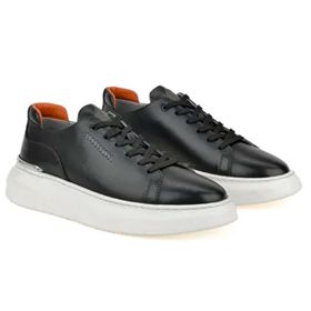 Ziya 151987Z024 Siyah Hakiki Deri Erkek Sneaker Ayakkabı